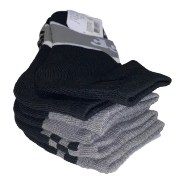 Neff No Show Socks 3 Pair Men 6.5-12 Gray Black w Logo Checkered Skate BMX Ride - Picture 11 of 12
